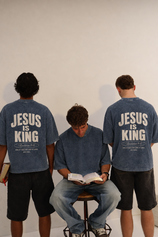 Jesus is King Waffle Tee