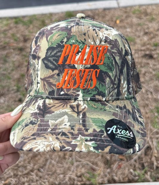 Praise Jesus Trucker Hat