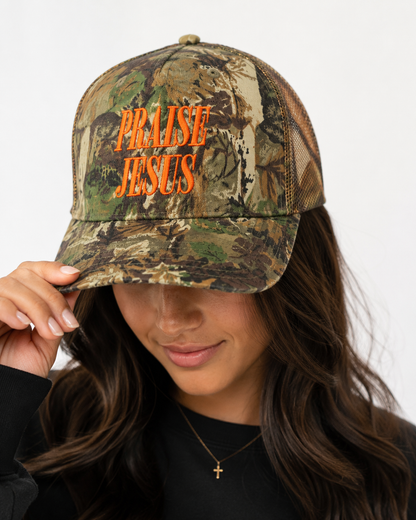 Praise Jesus Trucker Hat