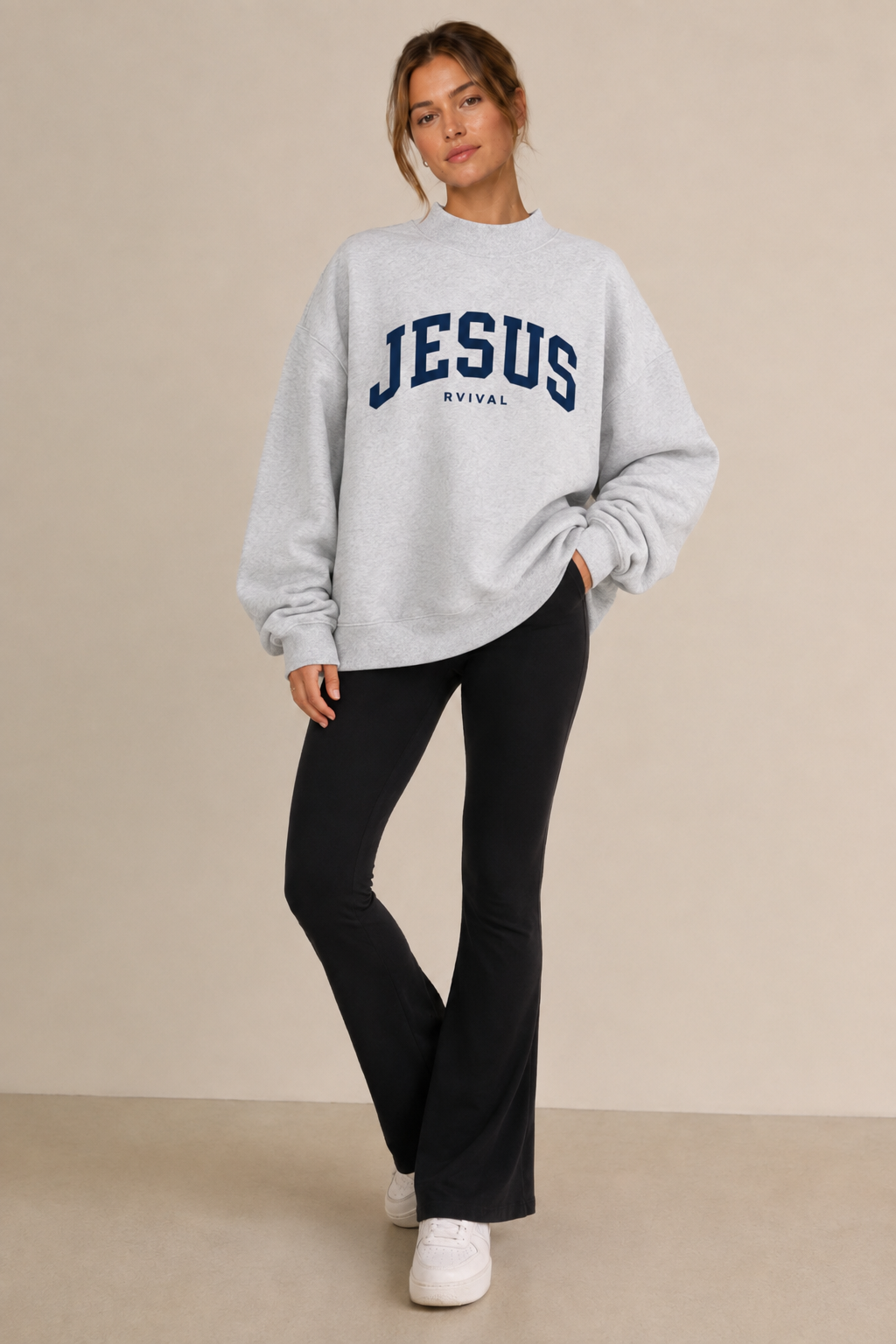 Jesus Mockneck Sweatshirt