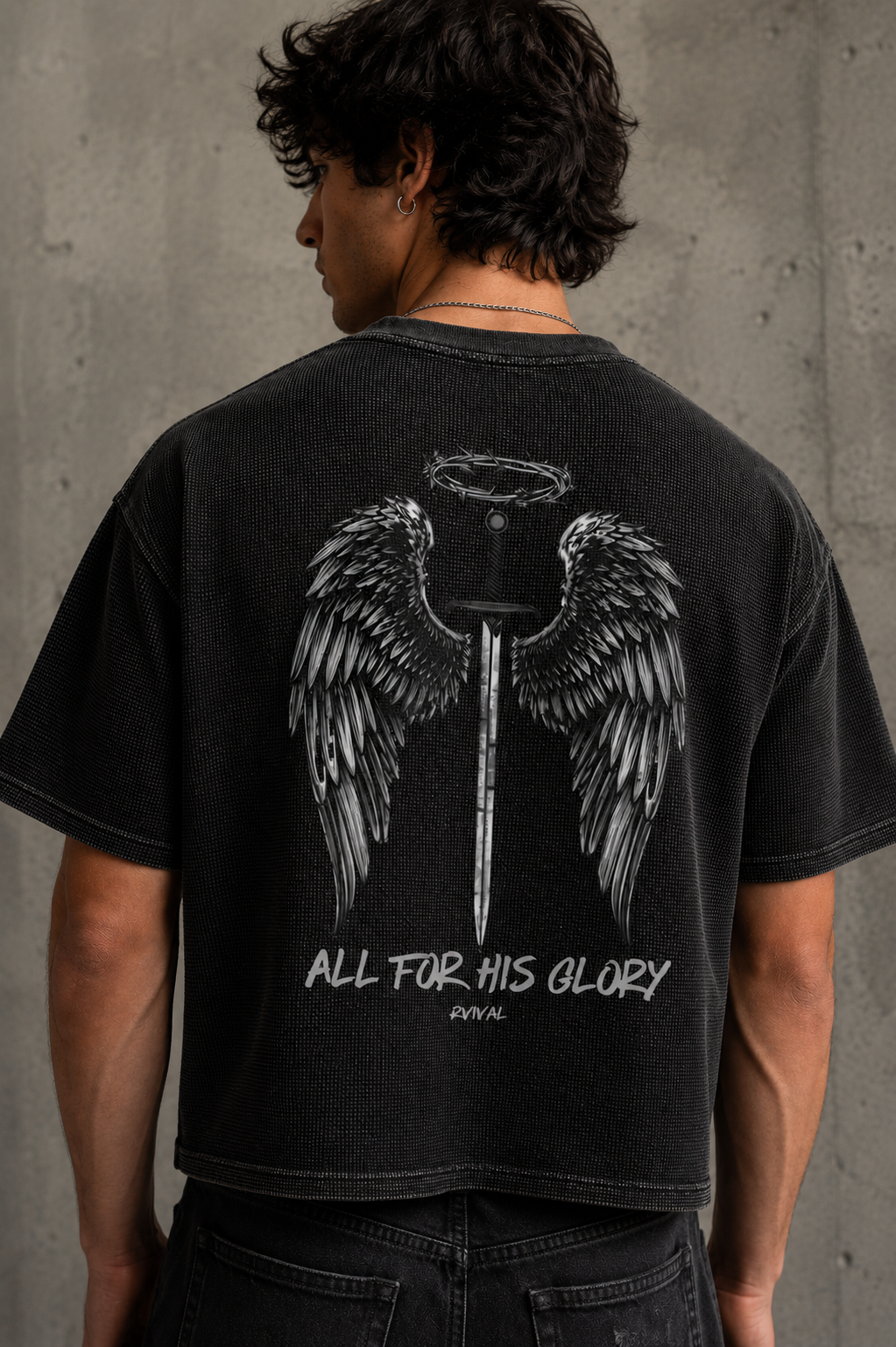 All For His Glory Waffle Tee