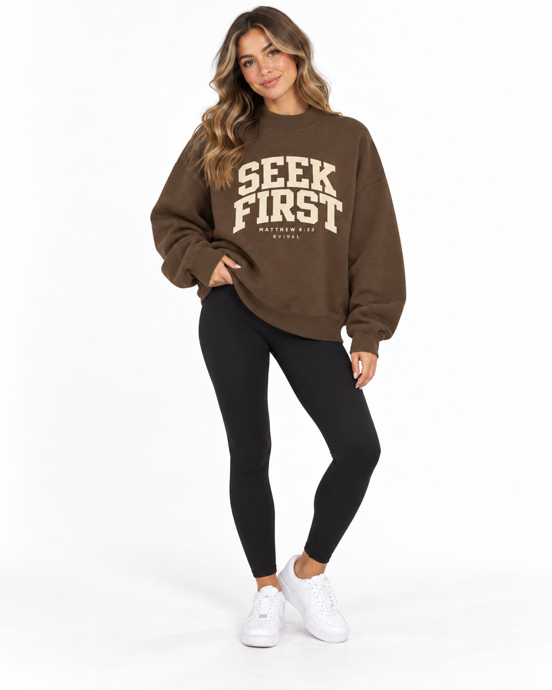 Seek First Mockneck Sweatshirt
