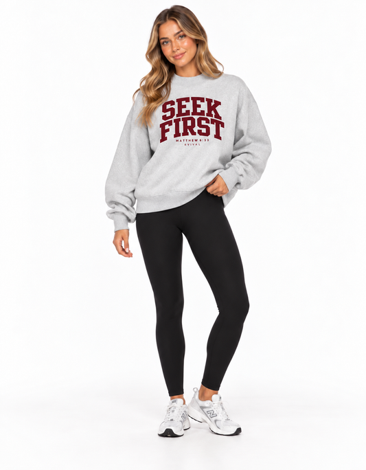 Seek First Mockneck Sweatshirt